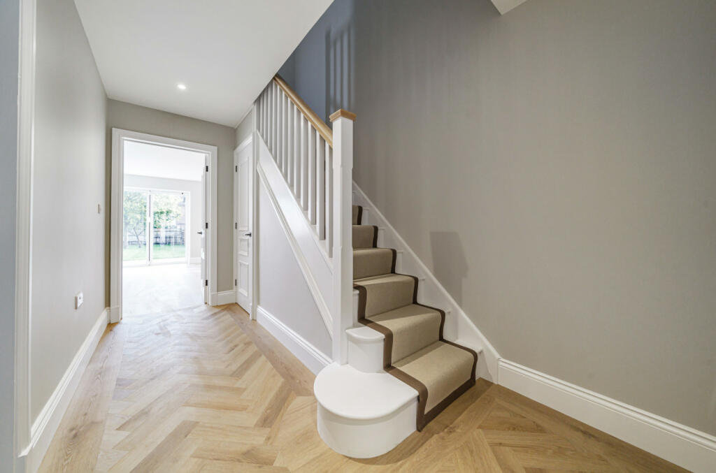 Glen Eyre Road — Entrance hall and staircase