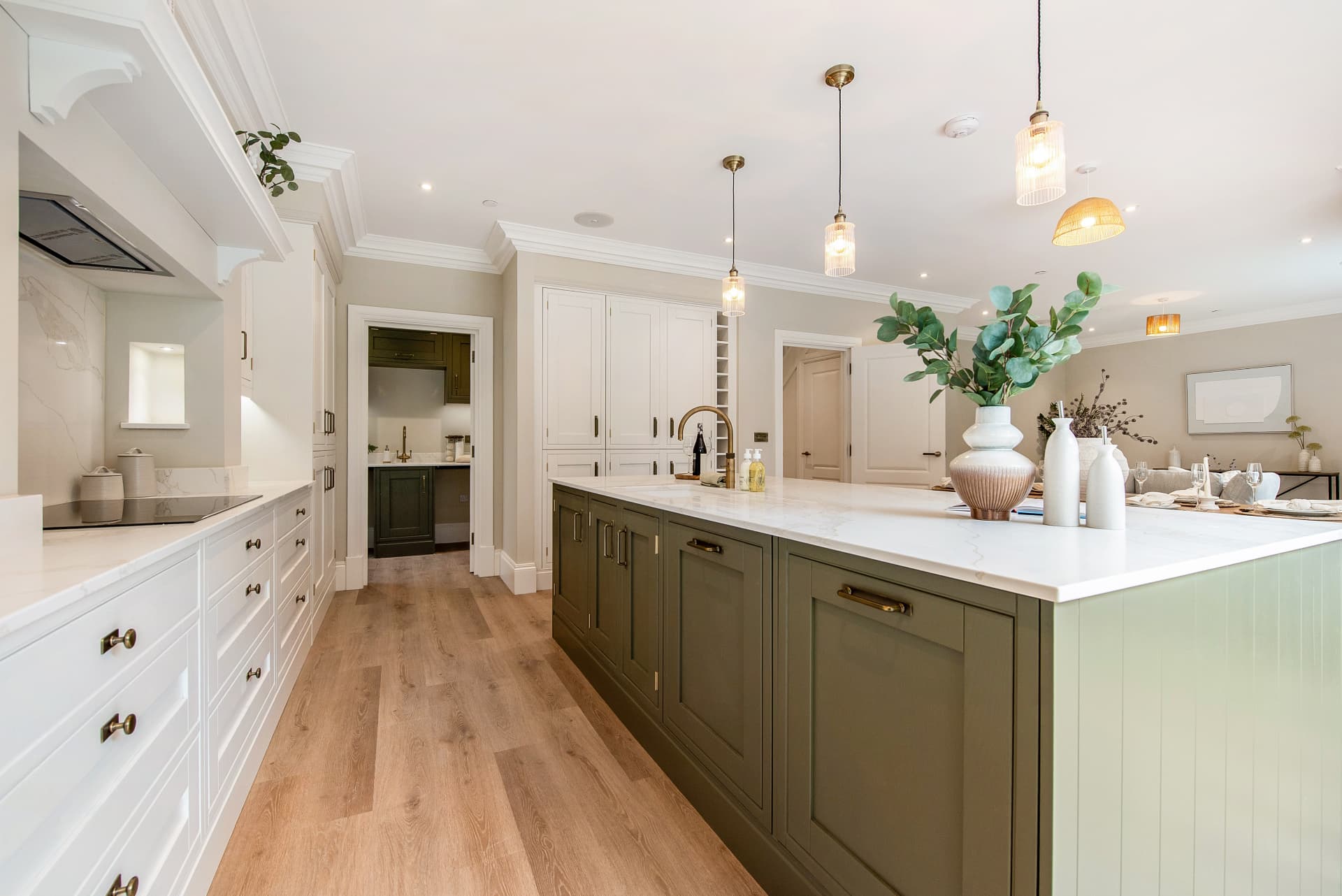 Heathcote — Open-plan kitchen with island